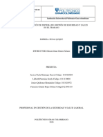 Sistema de Gestión de Seguridad y Salud en El Trabajo Pegas Quique