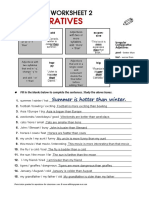 Comparatives: Grammar Worksheet 2