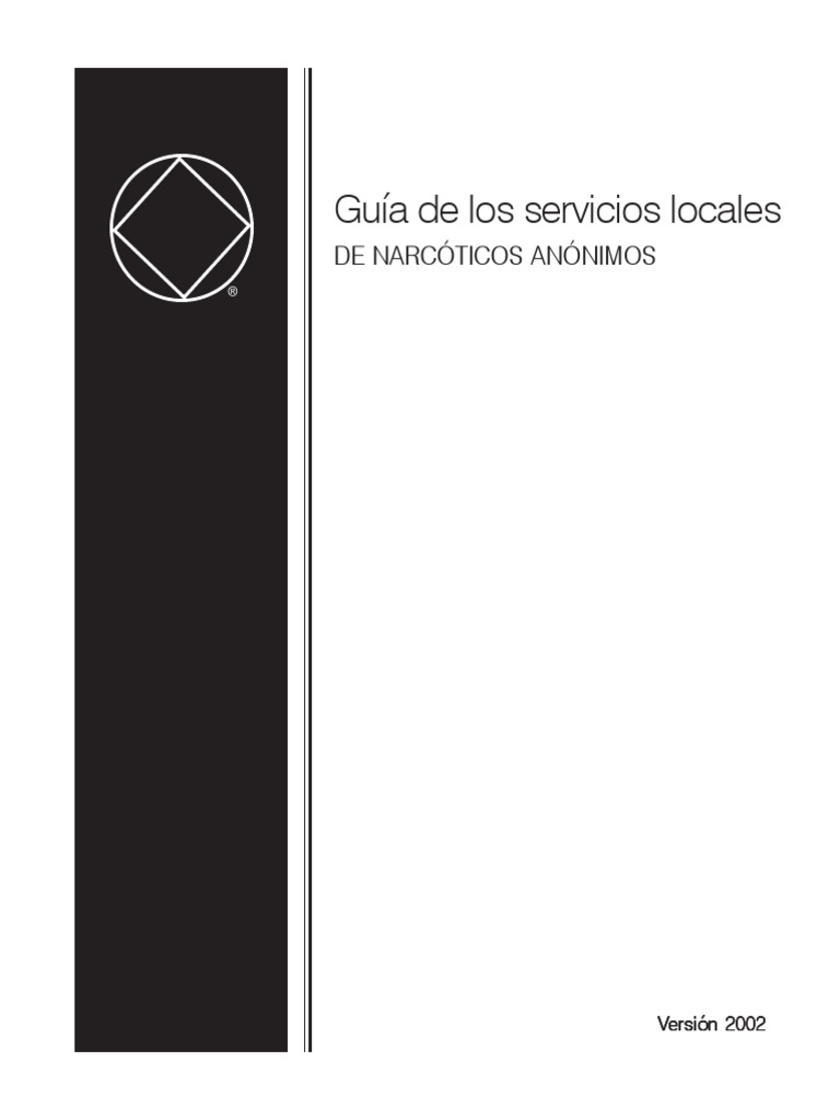 Guía de Los Servicios Locales DE NARCÓTICOS ANÓNIMOS PDF Sociedad