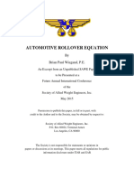 Automotive Rollover Equation