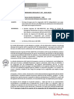 Memo Circular GMR y UDR - Prórroga de Pagos SIS Independiente PDF