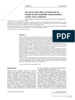 [1479683X - European Journal of Endocrinology] A clinical study on the short-term effect of berberine in comparison to metformin on the metabolic characteristics of women with polycystic ovary syndrome