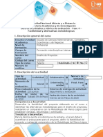 Guía de actividades y rúbrica de evaluación - Fase 4 - Factibilidad y alternativas metodológicas (2).docx