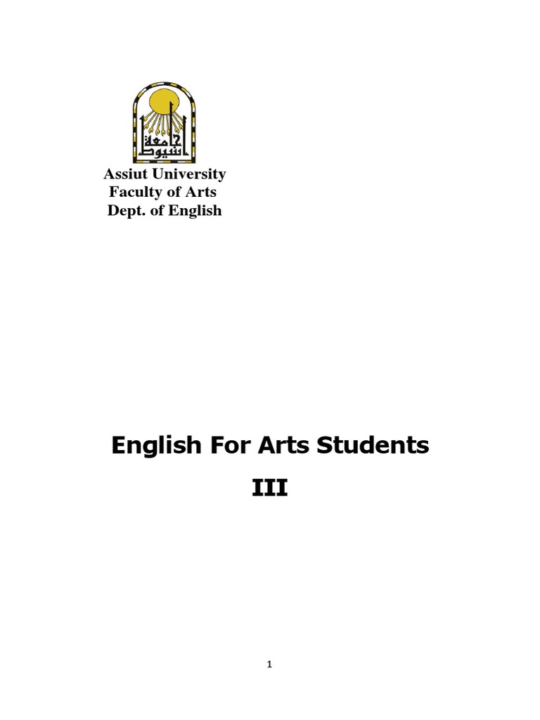 English Language For Faculty of Arts Third Year | PDF | Part Of Speech ...
