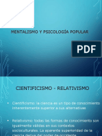 MENTALISMO Y PSICOLOGÍA POPULAR