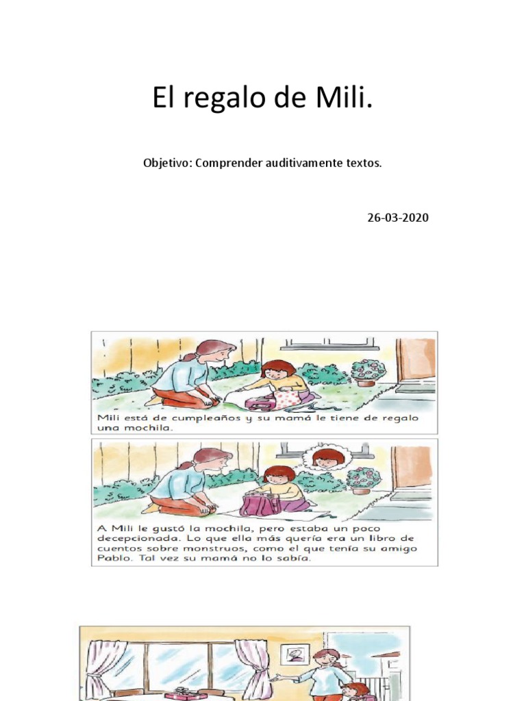 participar dormitar olvidadizo El Regalo de Mili PDF | PDF