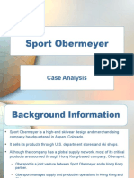 Sport Obermeyer: Case Analysis