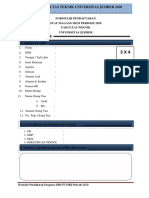 Formulir Pendaftaran Staff Magang BEM FT UNEJ 2020 PDF