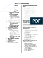 Topics To Be Covered: Physics, Chemistry & Life Sciences (Up To 10th