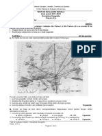 Evaluare - Initiala - Geografie - Test - Cls - IX PDF