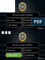 Who wants to be a millionaire - Template by SlideLizard