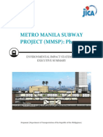 Metro Manila Subway PROJECT (MMSP) : Phase 1: Environmental Impact Statement Executive Summary