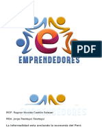 04 Articulo de Emprendedores: La Informalidad Esta Anclando La Economía Del Perú