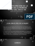 La Participación de La Mujer en La Primera Mitad Del Siglo XX