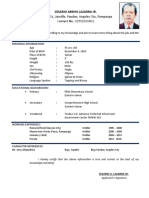 rESUME FORMAT 4