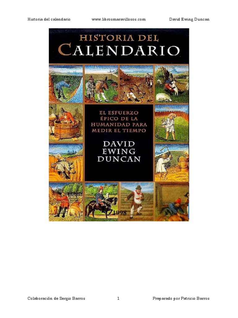 Historia Del Calendario David Ewing Duncan PDF PDF Calendario Luna