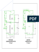 Proposed 2-Bedroom Renovation 7J-Tower 1 Existing 1-Bedroom Unit 7J-Tower 1