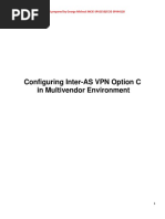 Configuring Inter-AS VPN Option C in Multivendor Environment