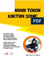 mewarnai tokoh kartun sonic