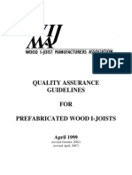 Quality Assurance Guidelines FOR Prefabricated Wood I-Joists