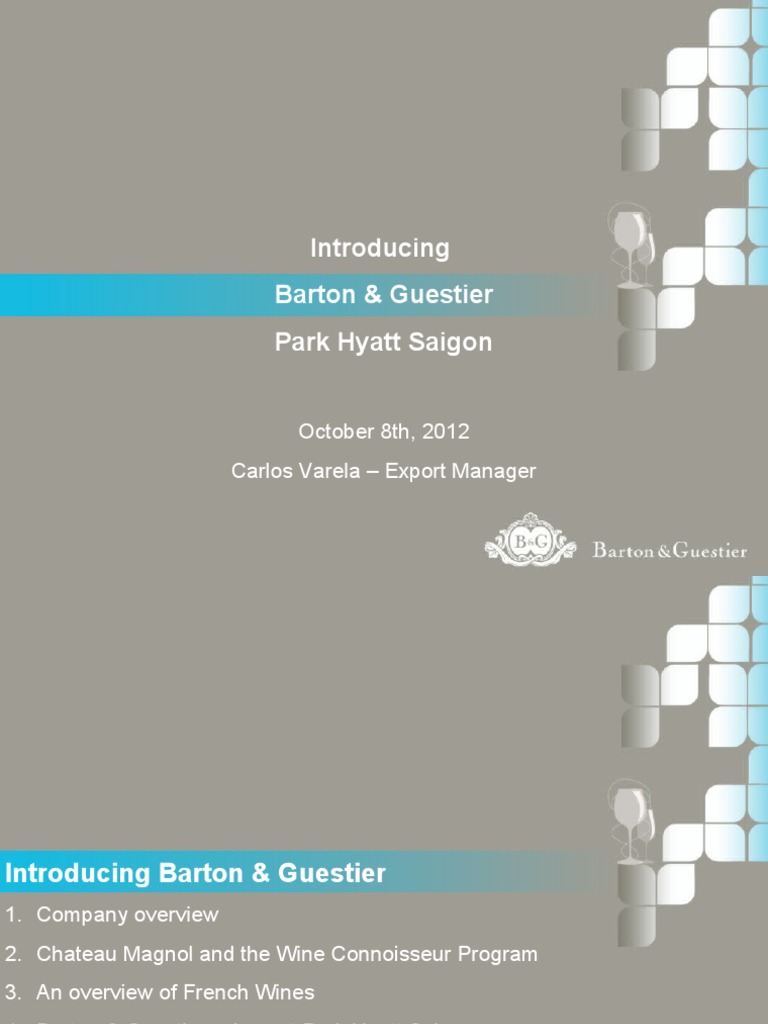 Park Hyatt HCMC Training October 2012 | PDF | Fermented Drinks ...