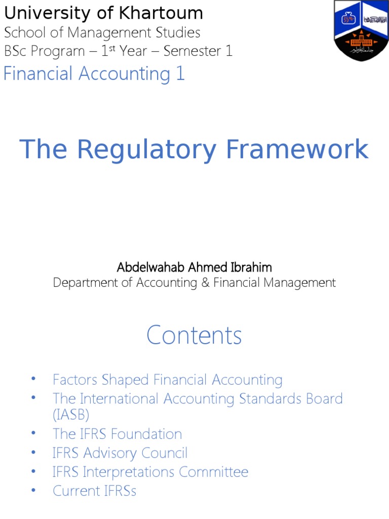 Overview of IFRS Regulatory Framework | PDF | International Financial ...