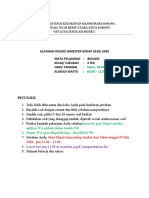 Ulangan Bio Online X IPA PDF