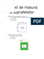 Unitati de masura a suprafetelor