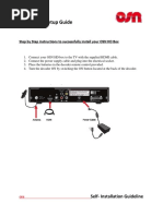 Installation Setup Guide: Step by Step Instructions To Successfully Install Your OSN HD Box