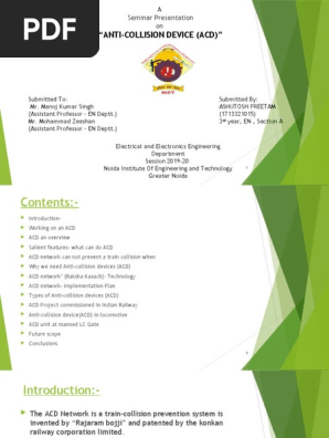 Anti collision sale device seminar report
