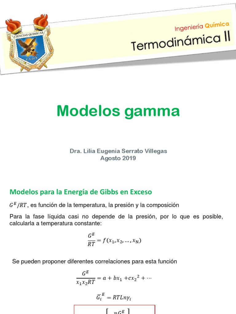7 Modelos Gamma | PDF | Mecánica estadística | Ciencia de los materiales