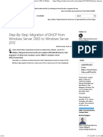 Step-By-Step Migration of DHCP From Windows Server 2003 To Wind