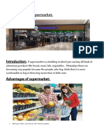 Supermarket.: Saving in Labor Cost Due To Self-Service System