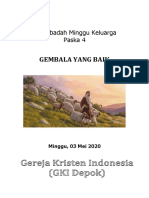 Liturgi Ibadah Kelurga Minggu 03 Mei 2020