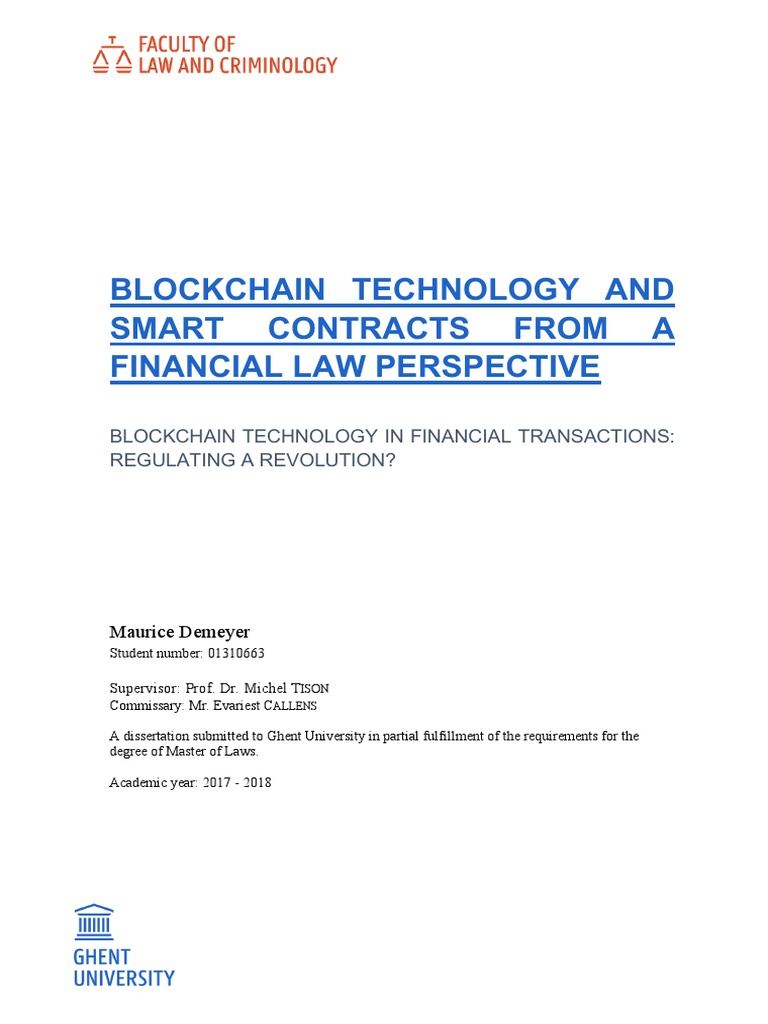 Blockchain Technology and Smart Contract PDF | PDF | Cryptocurrency ...