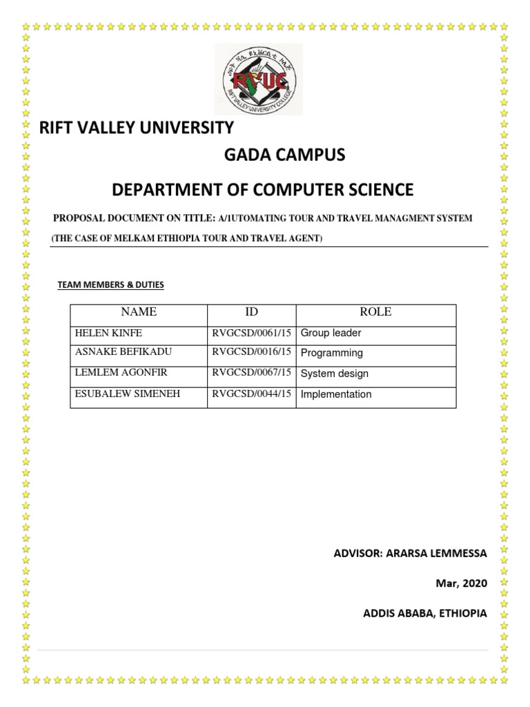Final Tour And Travel Documentation Proposal Pdf Pdf Unified