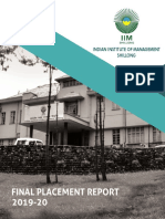 IIM Shilong Final Placement Report 2018-20 - May20 PDF
