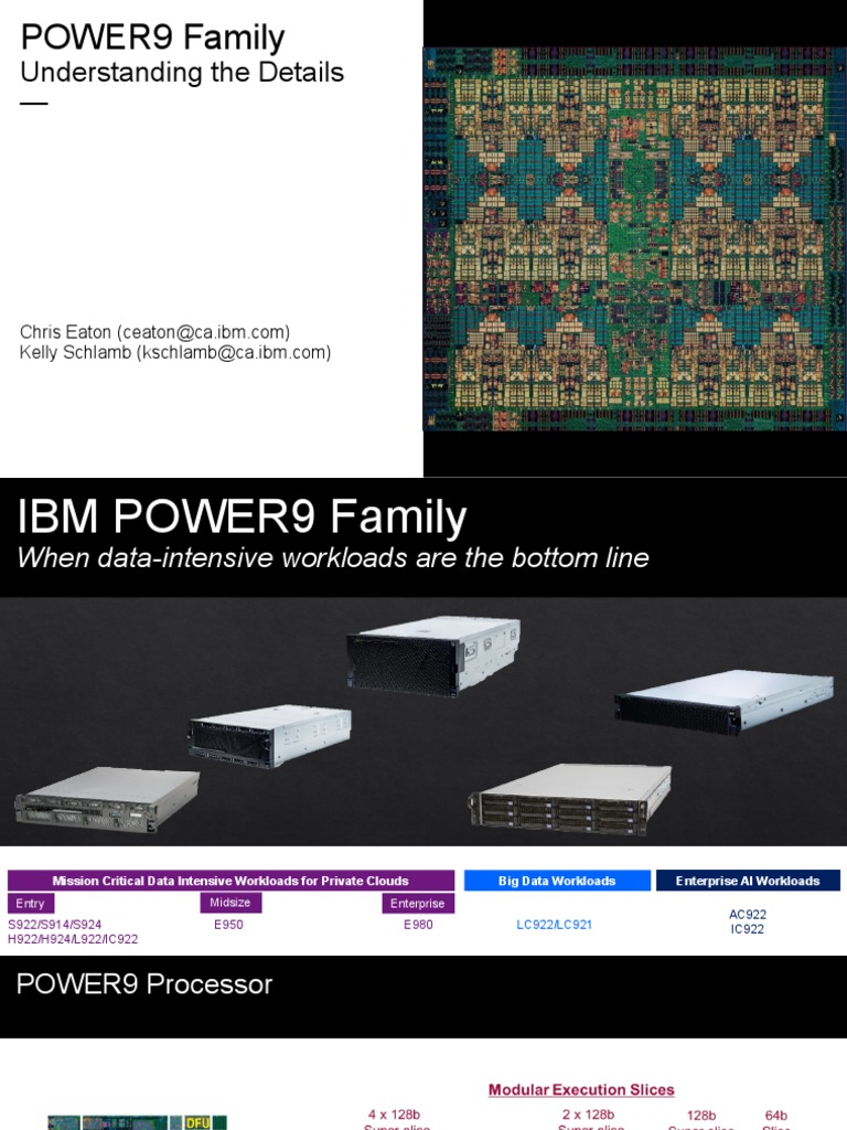 IBM POWER9 Family Overview and Specs | PDF | Office Equipment ...