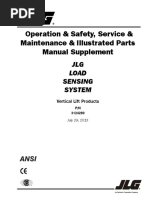 Operation & Safety, Service & Maintenance & Illustrated Parts Manual Supplement