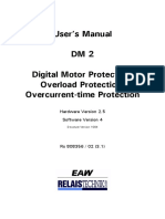 User's Manual DM2 Digital Motor Protection, Overload Protection, Overcurrent-Time Protection