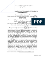 Substitution As A Device of Grammatical Cohesion in English Contexts PDF