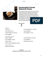 Karamelize Elmalı Bisküvili Pasta PDF