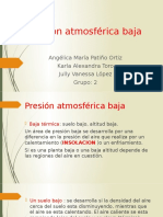 Presión Atmosférica Baja