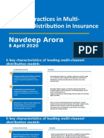 Leading Practices in Insurance Multi-Channel Distribution March 2020 by Navdeep Arora