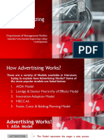 How Advertizing Works!: Department of Management Studies