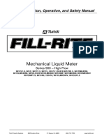 Mechanical Liquid Meter: Owners Installation, Operation, and Safety Manual