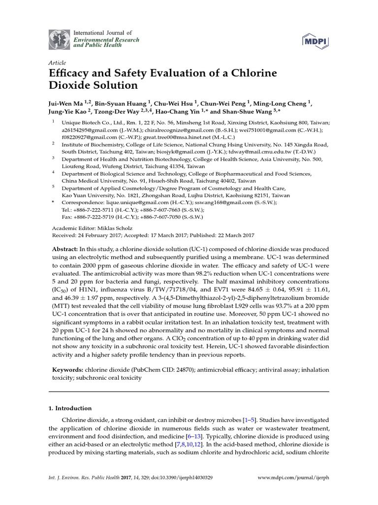 7#new Clo2 Safety Evaluation 2017 PDF | PDF