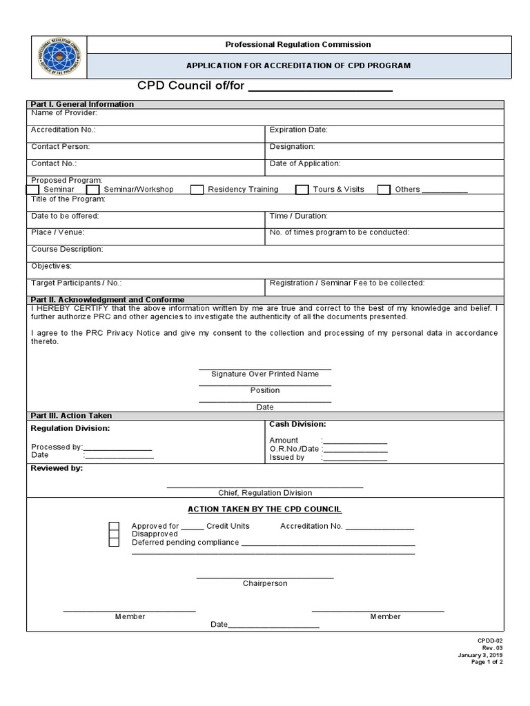 Cpdd-02 Rev 03 CPD Program | PDF | Government | Government Information
