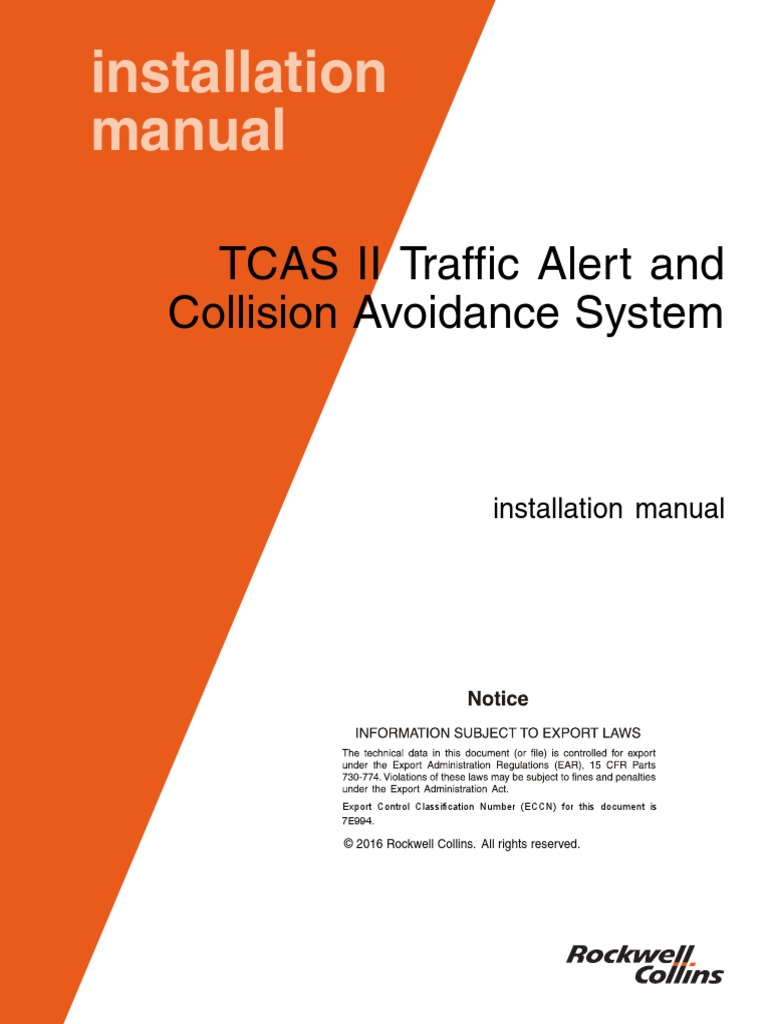 Rockwell Collins Tcas System Installation Manual PDF PDF