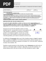 7° Guía N° 1 de Materia Valor Absoluto, Recta Numérica y Comparación Z (Recuperado Automáticamente)